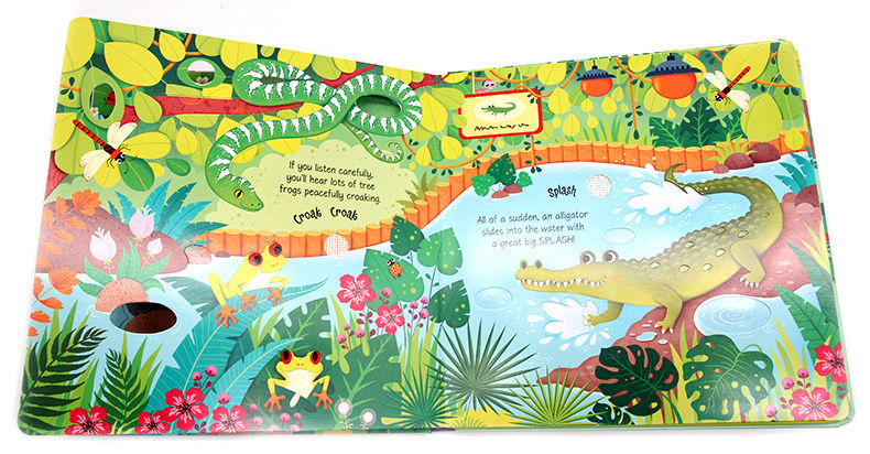 Usborne Zoo Sounds book動物園奇妙觸摸發聲書