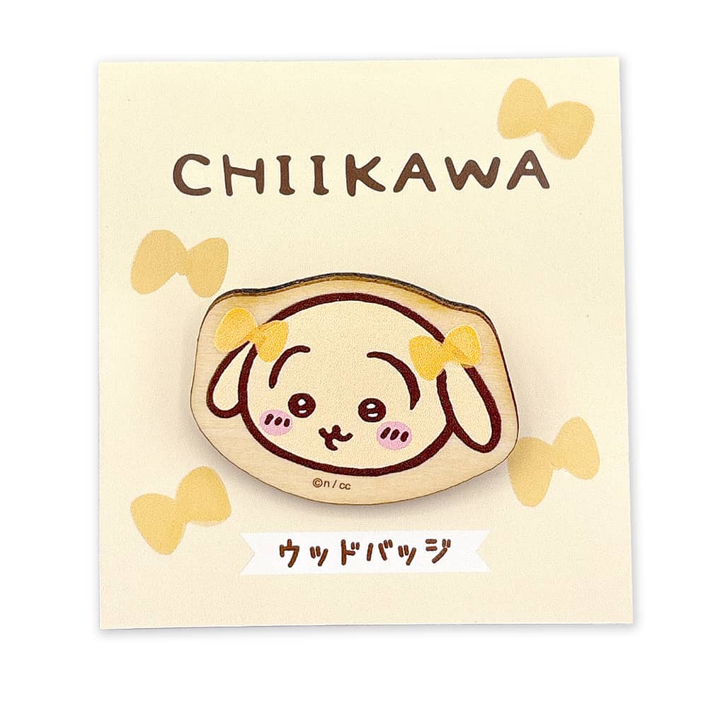 （現貨）Chiikawa雙絲帶木製襟章