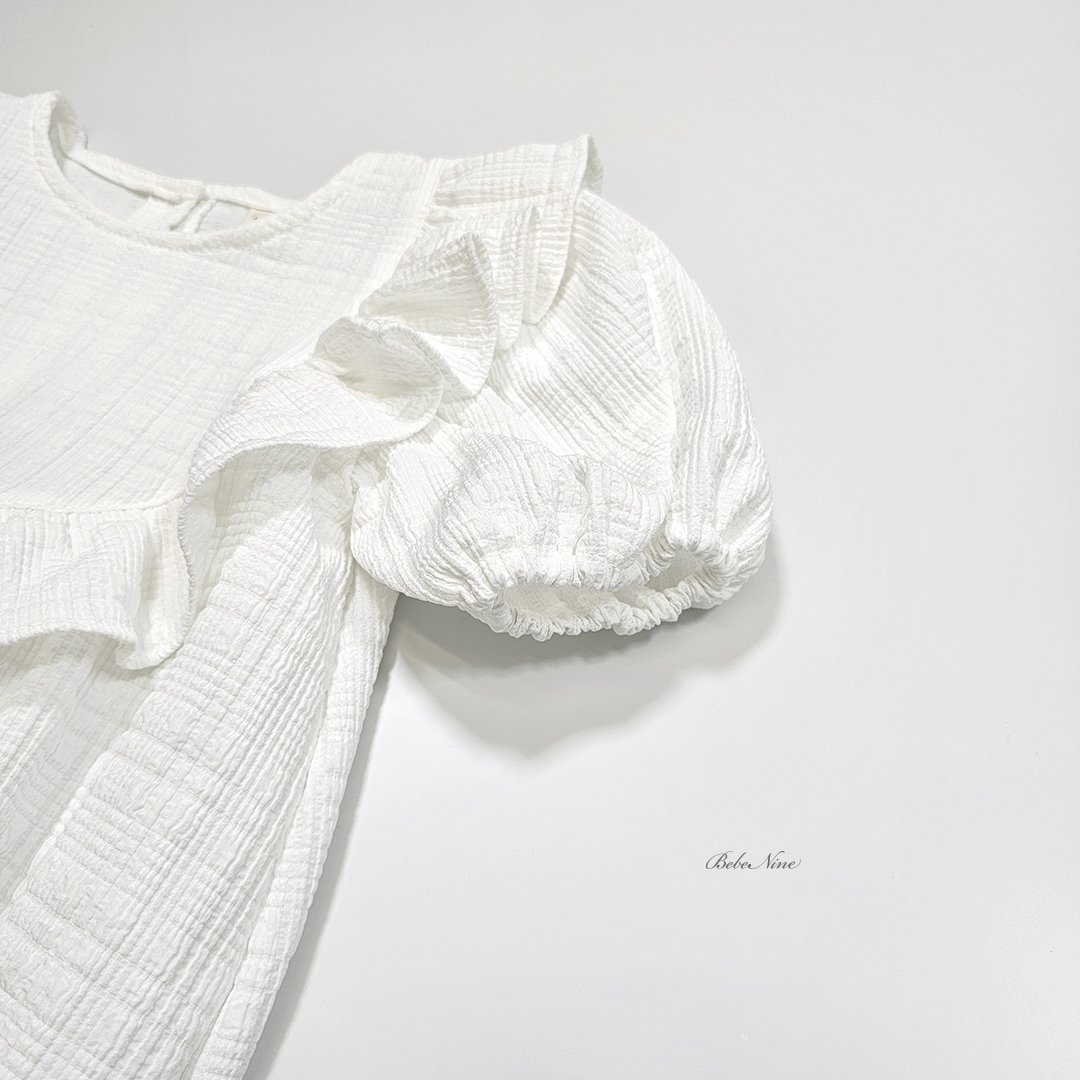 ☀️預訂 韓國直送☀️🇰🇷Bebenine兩色大荷葉邊短袖包屁衣