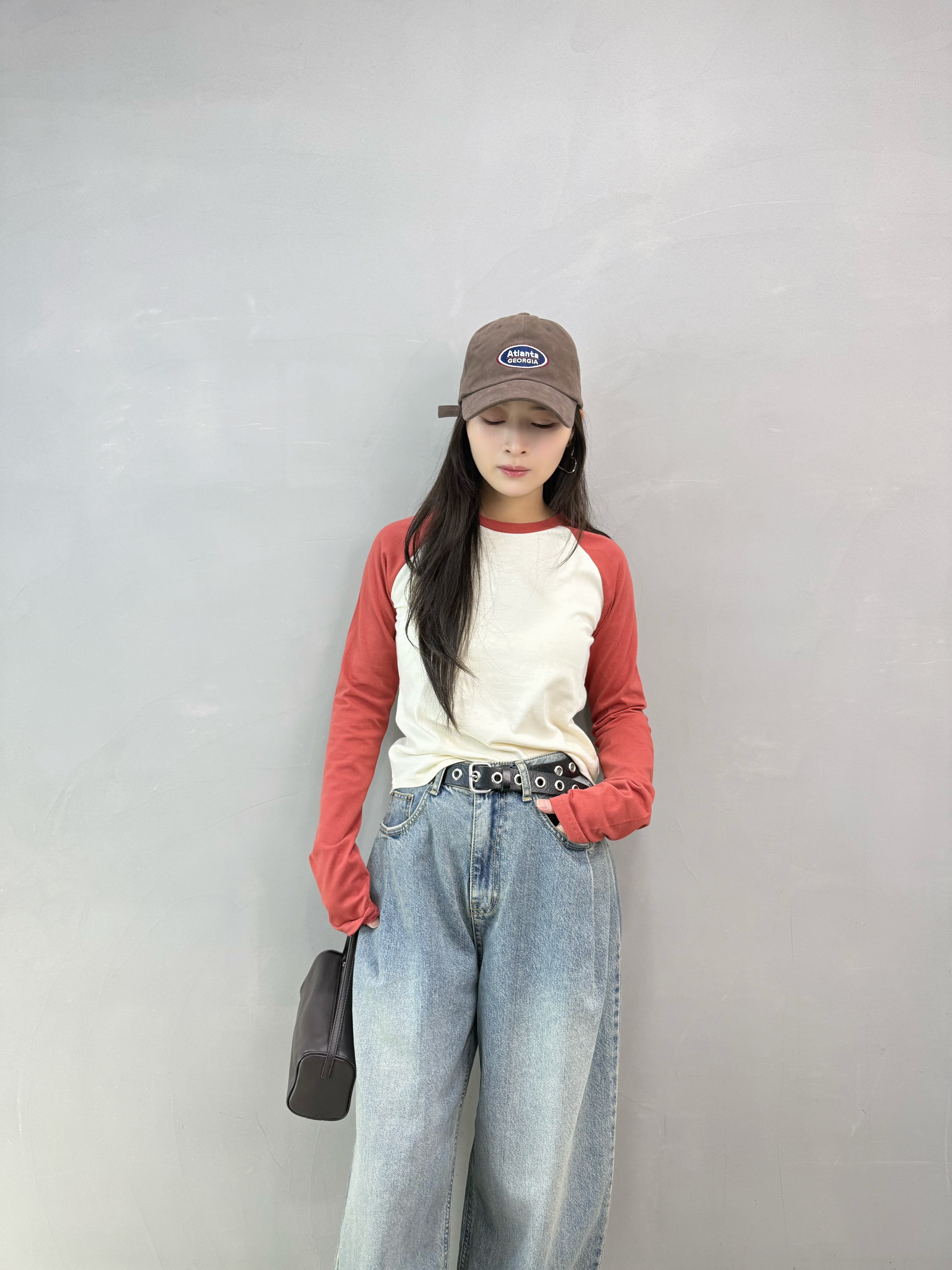 H04 拼色牛角tee