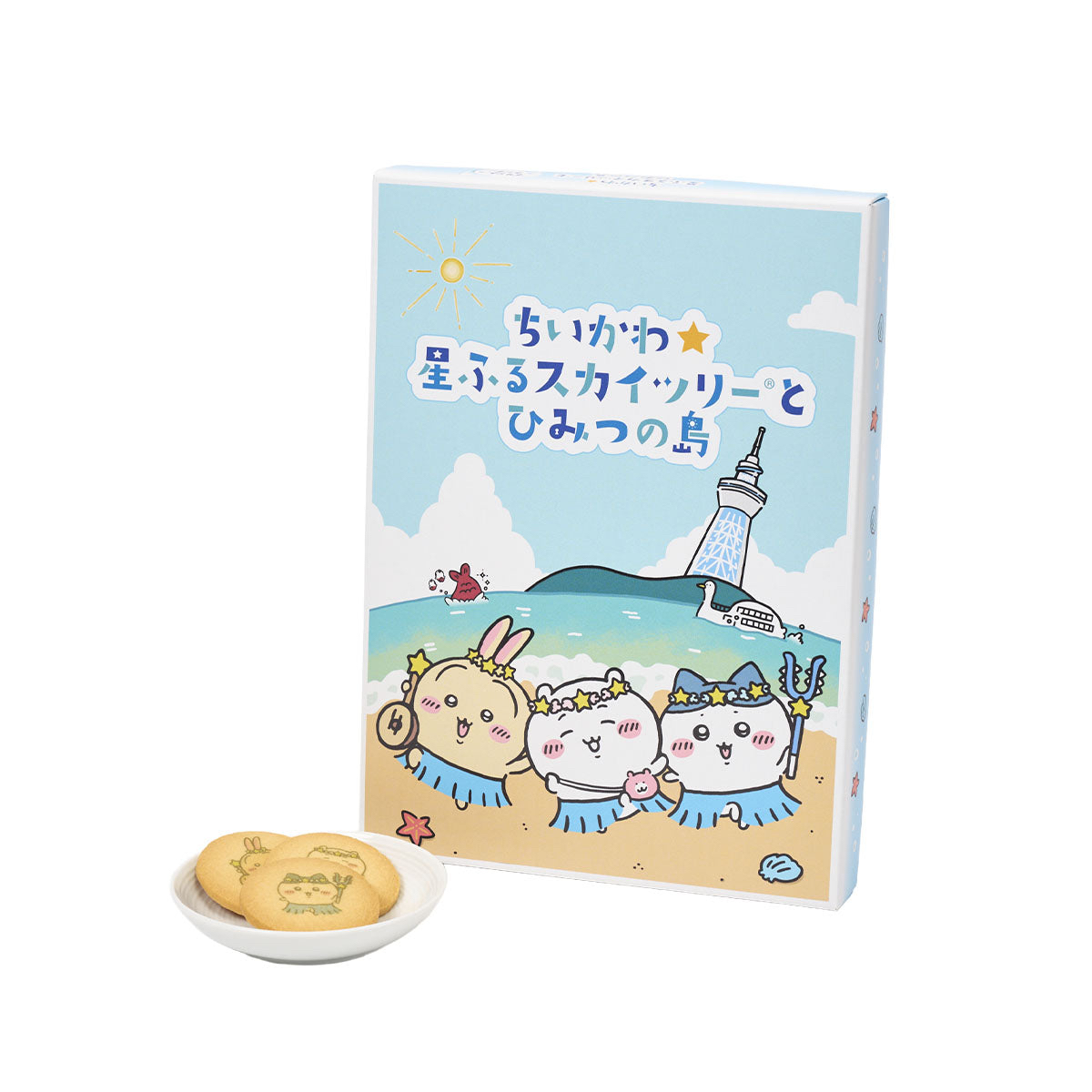 🎀【預訂】 Chiikawa 人魚島的秘密 x 星空晴空塔印花餅乾12塊