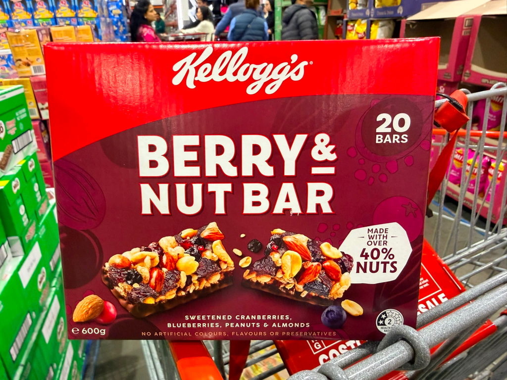 澳洲Costco Kellogg's Berry & Nut 雜莓堅果棒 (1盒20條)