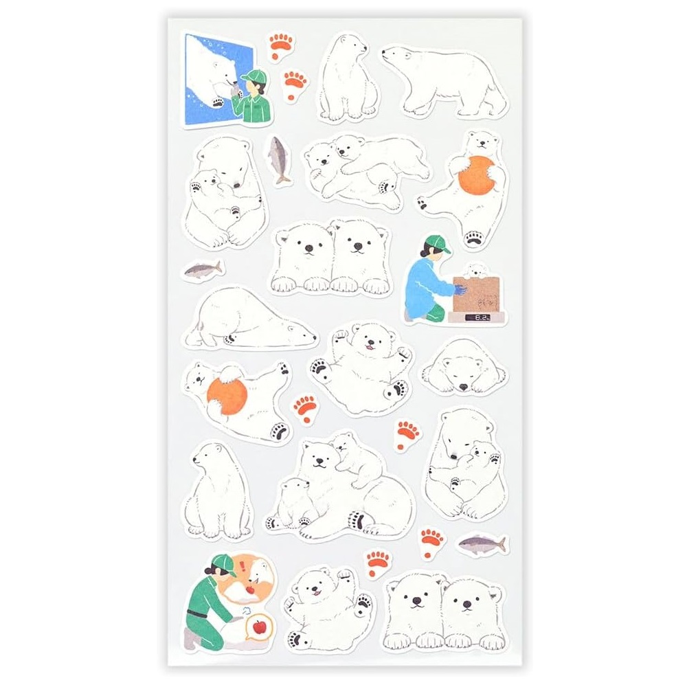 現貨｜ZOOm in Animals 北極熊 日本製 貼紙 (5424111) 