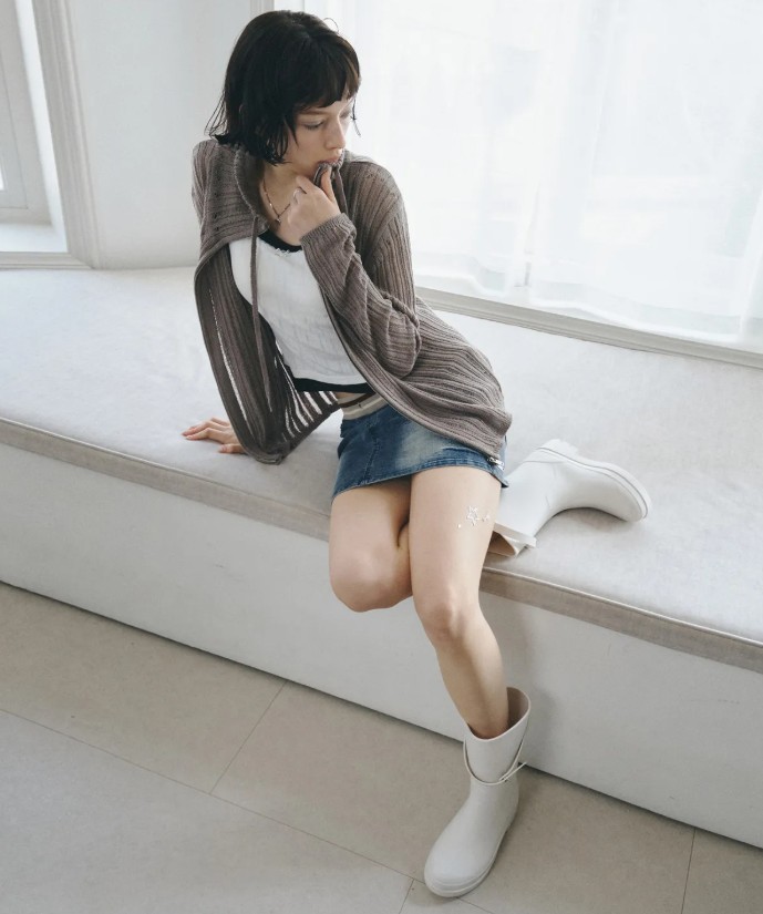 [ MONGDOL  ] Buckle Strap Rain Boots 中桶 水鞋]
