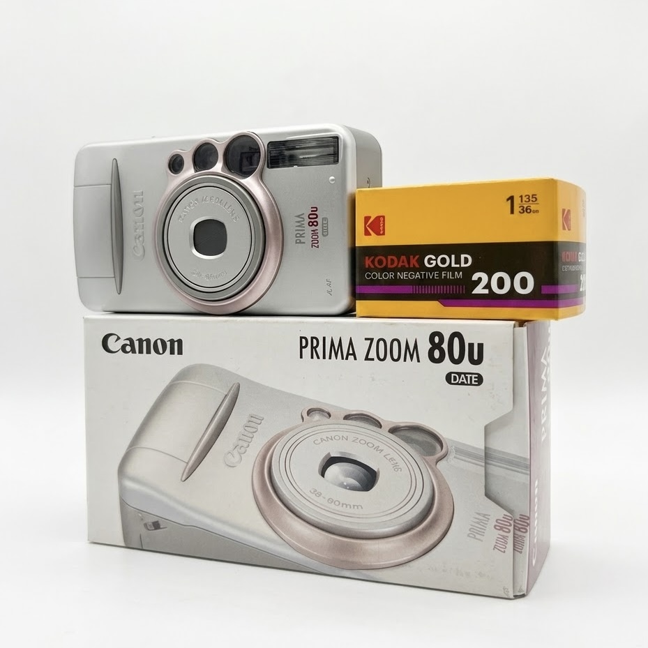 （買機送單次菲林沖掃服務）Canon Prima Zoom 80U Date 全新庫存菲林機