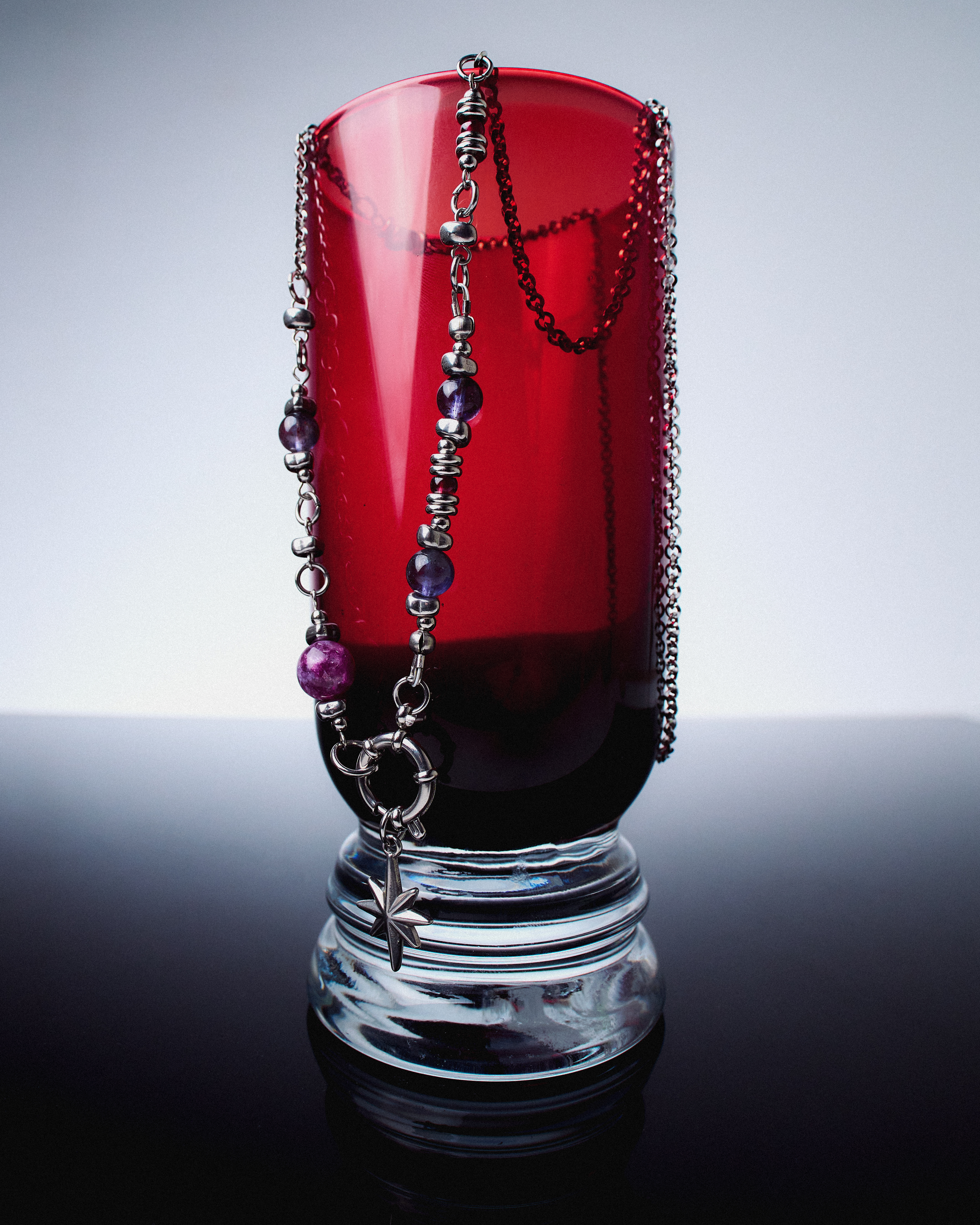 Crimson Notes Necklace