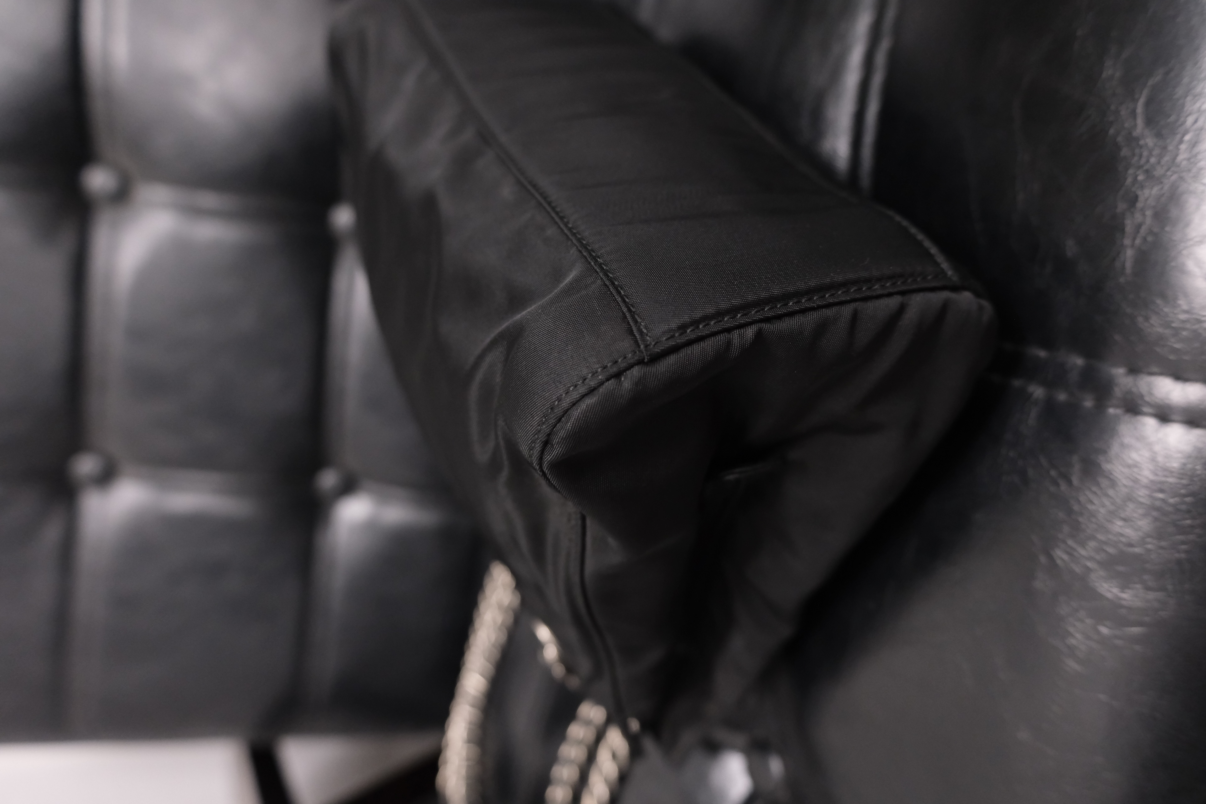 Prada Nylon Vintage Chain Bag 25