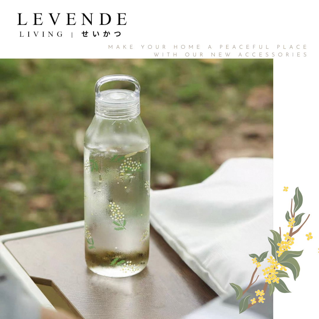 Levende 含羞草高硼硅耐熱手提玻璃瓶