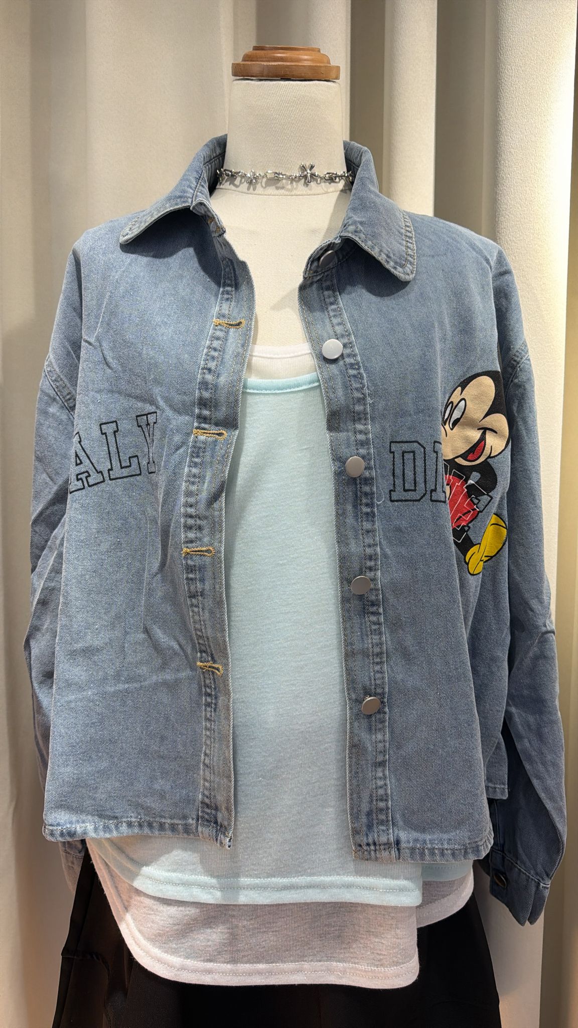 復古米奇牛仔外套