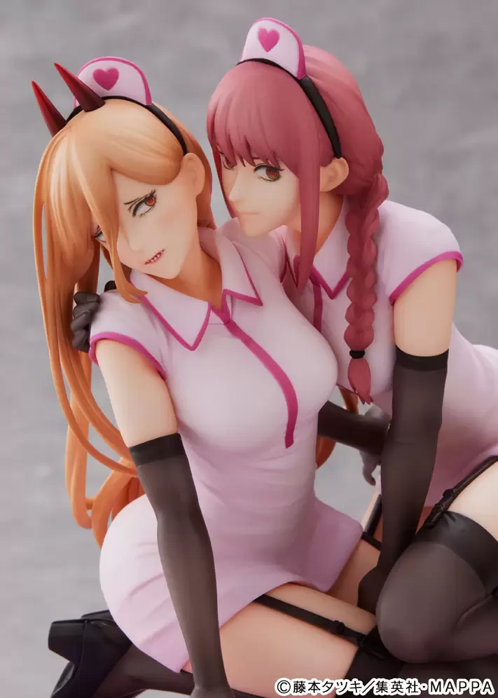 FURYU F:NEX 鏈鋸人 帕瓦＆真紀真 護士Ver. 1/7 比例模型