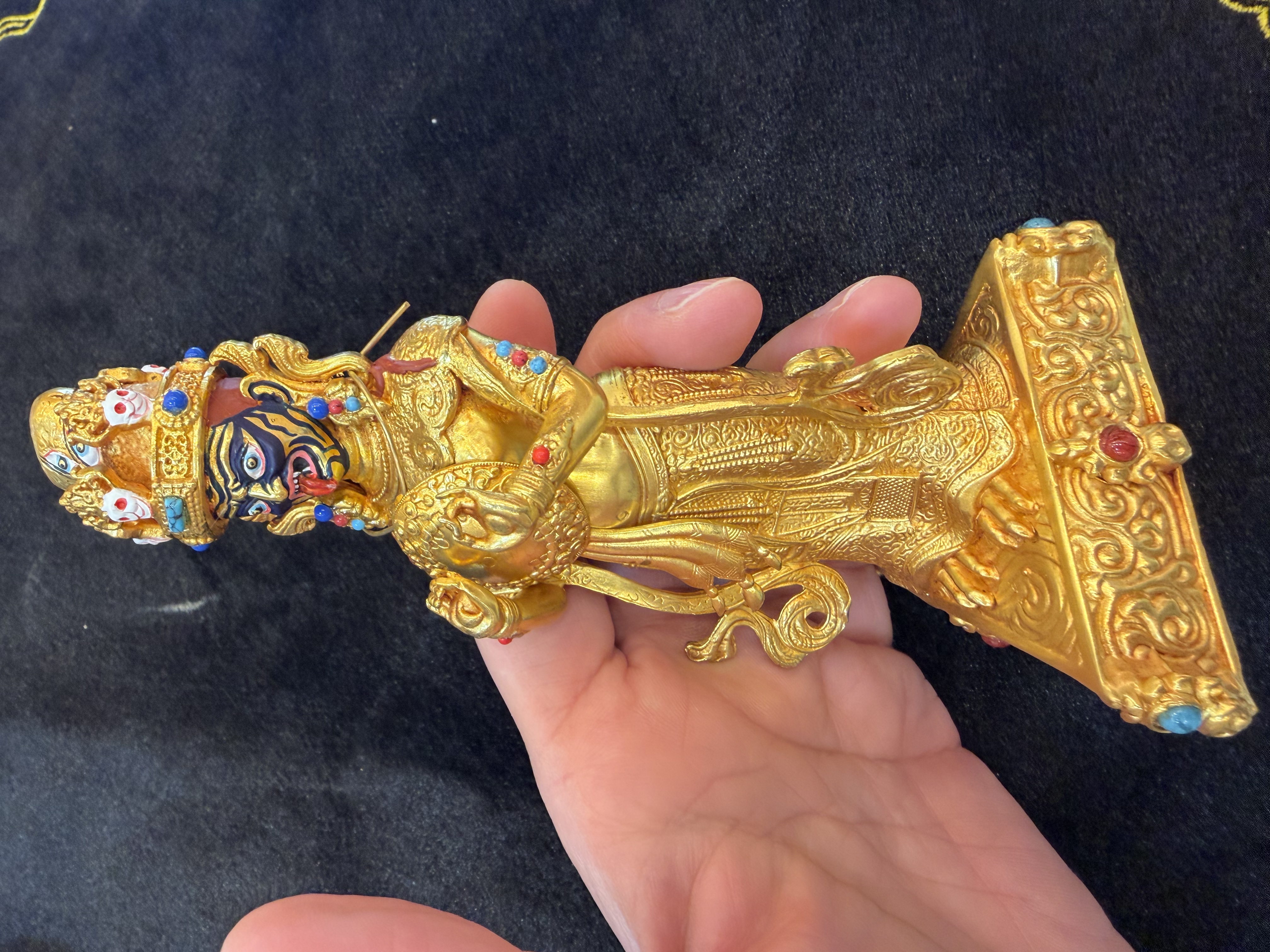 農曆年前巨獻-#141 扎基拉母（金）15cm 高，安排入藏