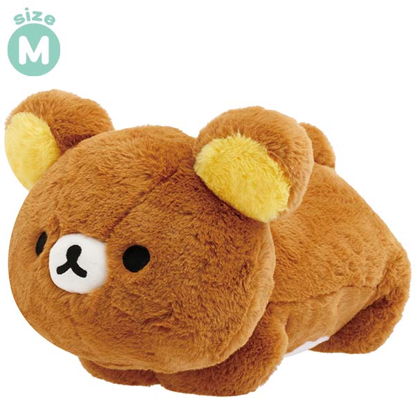 RK 鬆弛熊 3小熊 十年 鬆毛趴公仔M 啡