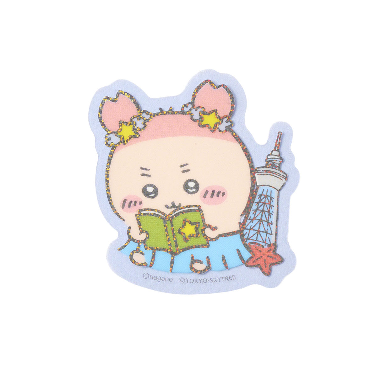 🎀【預訂】 Chiikawa 人魚島的秘密 x 星空晴空塔貼紙 - Furuhonya