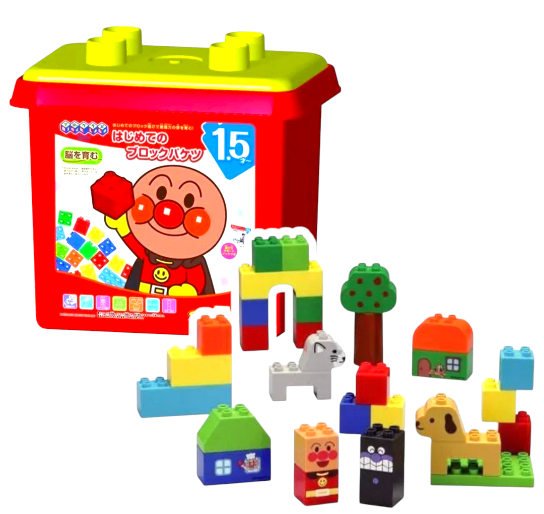 麵包超人益智積木套裝31枚 幼兒積木玩具 腦力發展 早教拼搭玩具