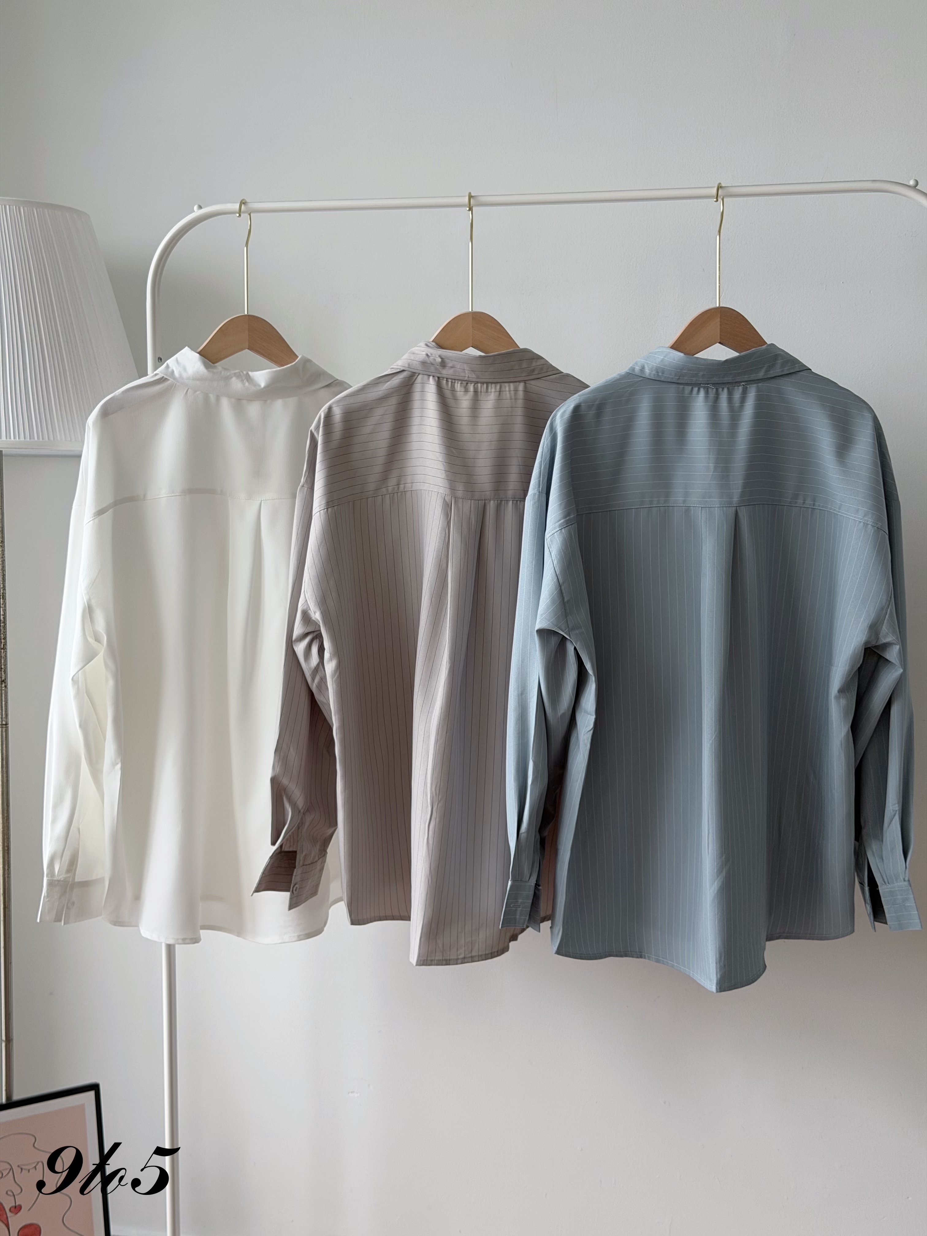 T4537 Long Sleeve Oversized Shirt - 3 Colors 