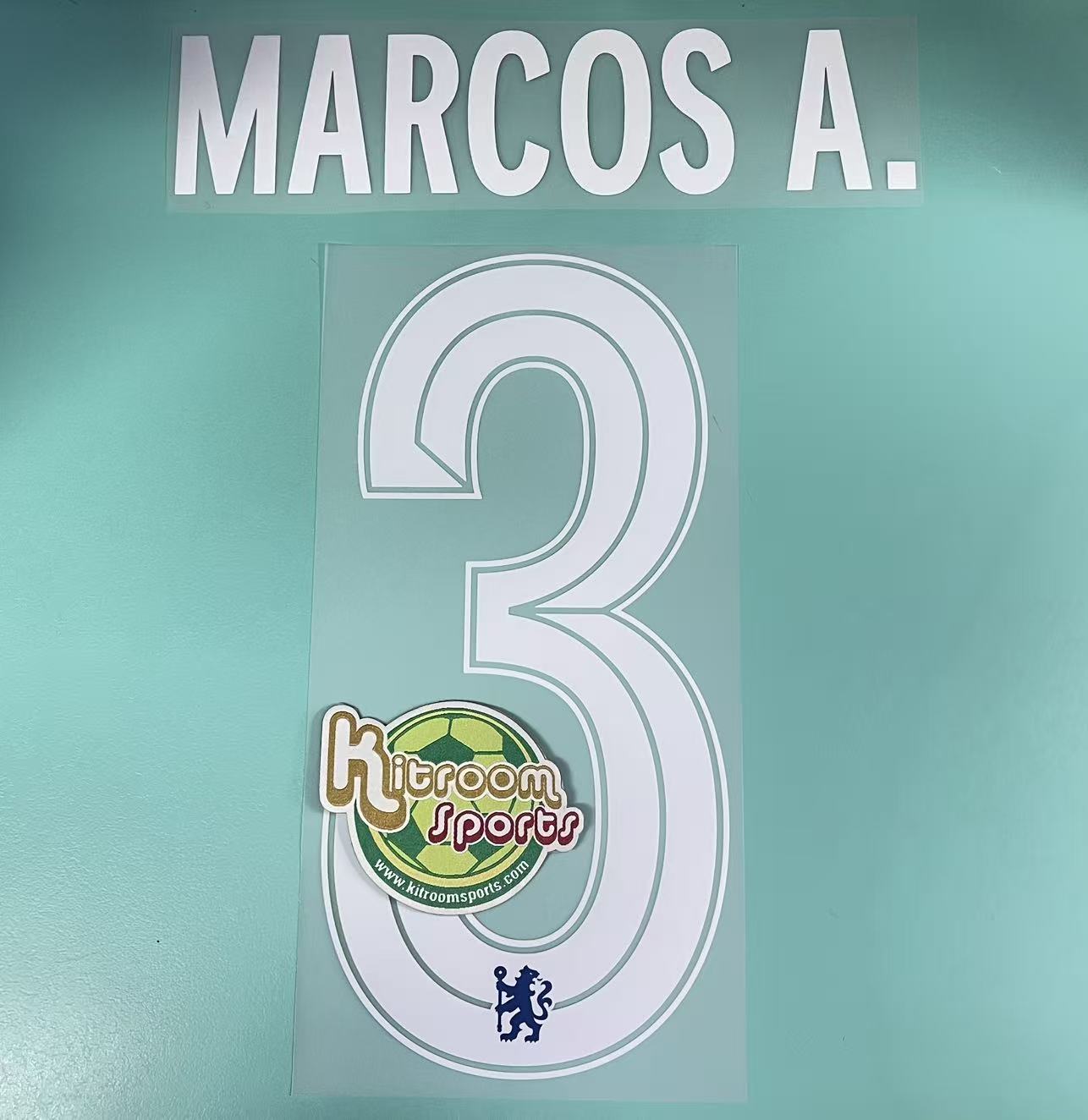 2022-23 Chelsea Home UCL Nameset #3 MARCOS A.
