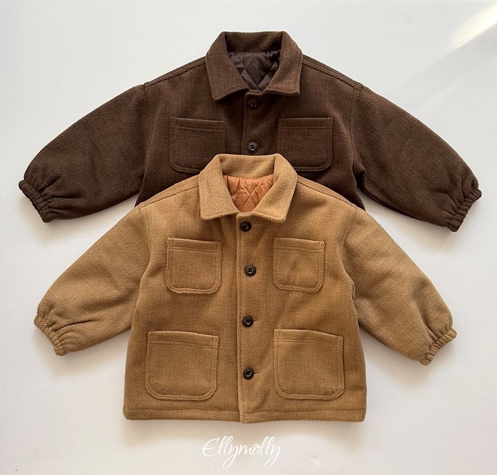 Ellymolly | Fluffy Wool Coat