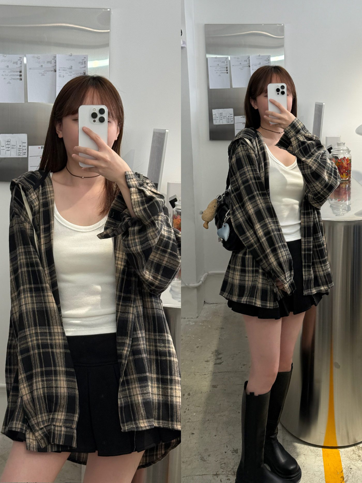 𝐎𝐯𝐞𝐫𝐬𝐢𝐳𝐞𝐝 𝐡𝐨𝐨𝐝𝐞𝐝 𝐩𝐥𝐚𝐢𝐝 𝐬𝐡𝐢𝐫𝐭