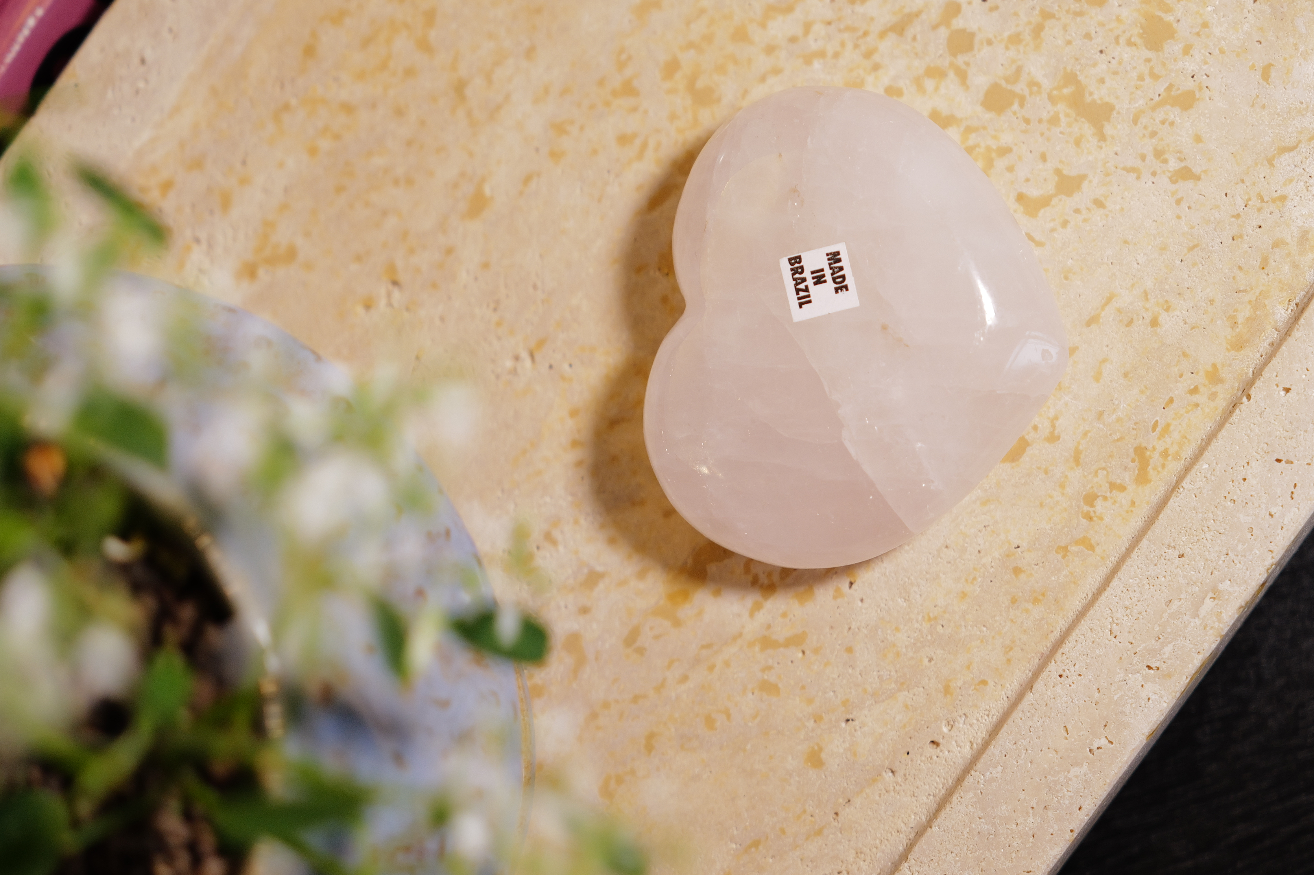 ༒7.2cm 粉水晶愛心༒   RQ.6846H3TG1mn-RA2*1MT