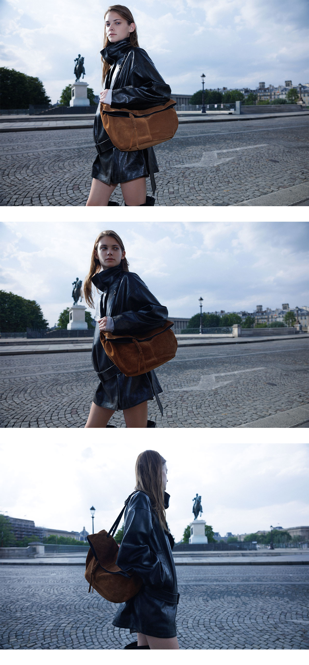 LOEUVRE - Arche Shoulder Large (suede ver.) FA6AB377-N8