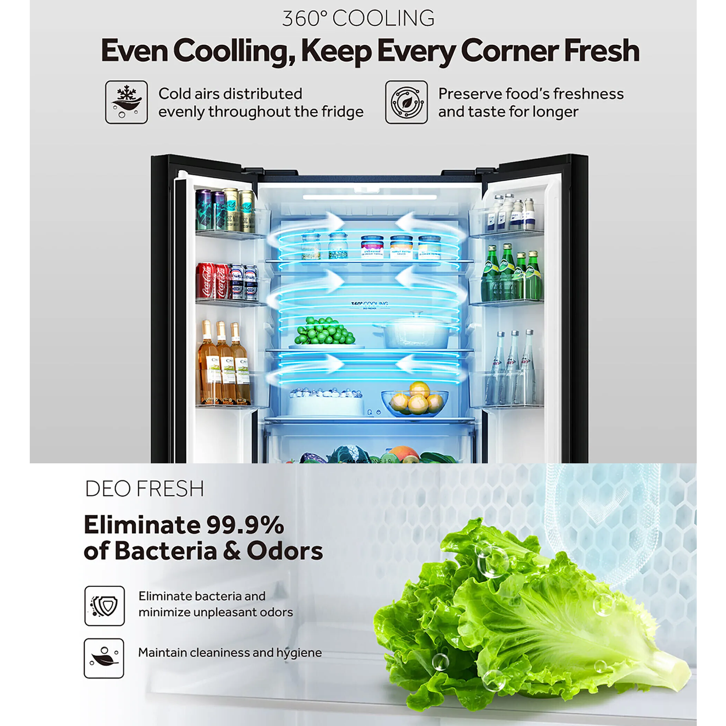 Haier 480L Multi-Door Inverter Glass Fridge (HRF-IM480MG)