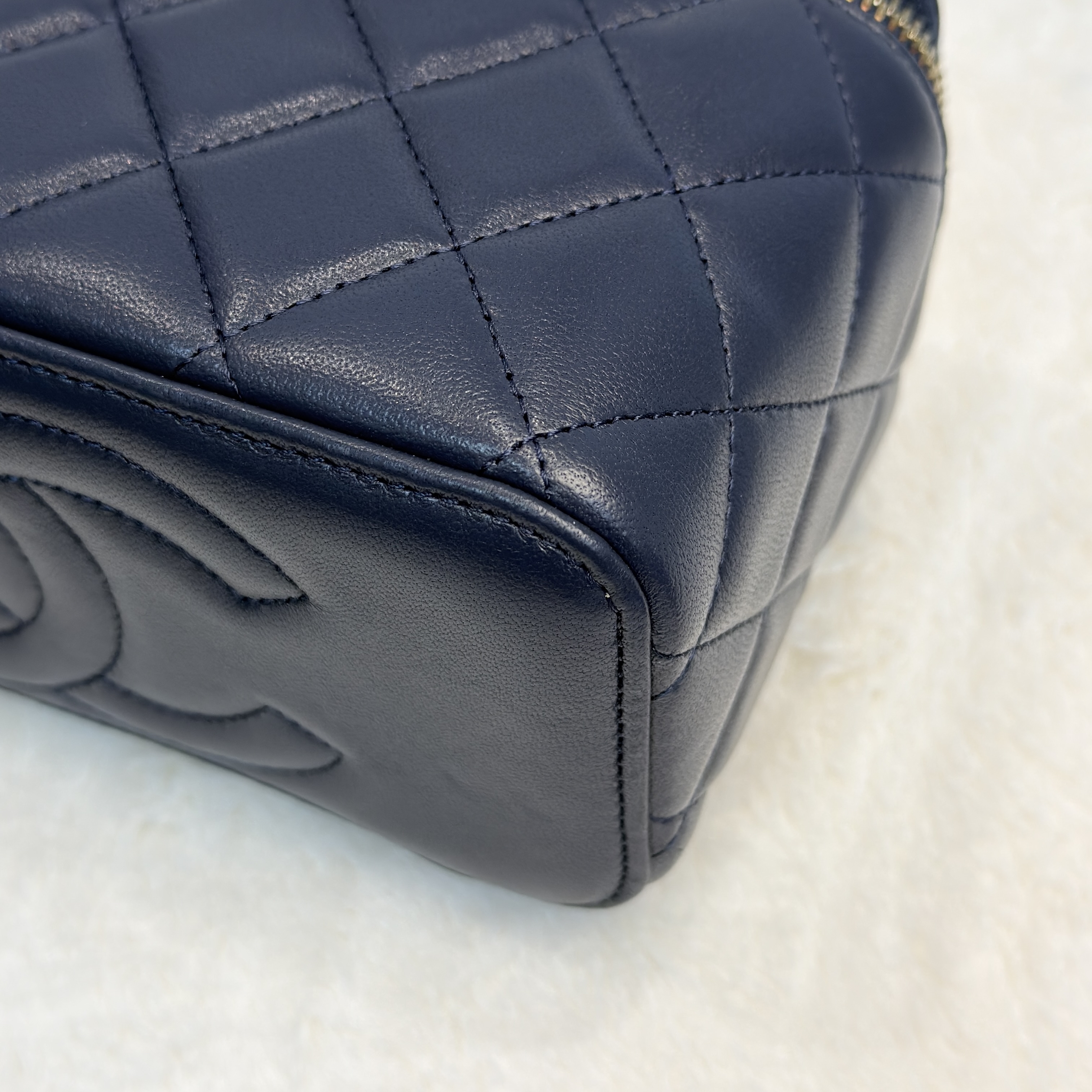 CHANEL雙拼藍色系化妝包💙🩵