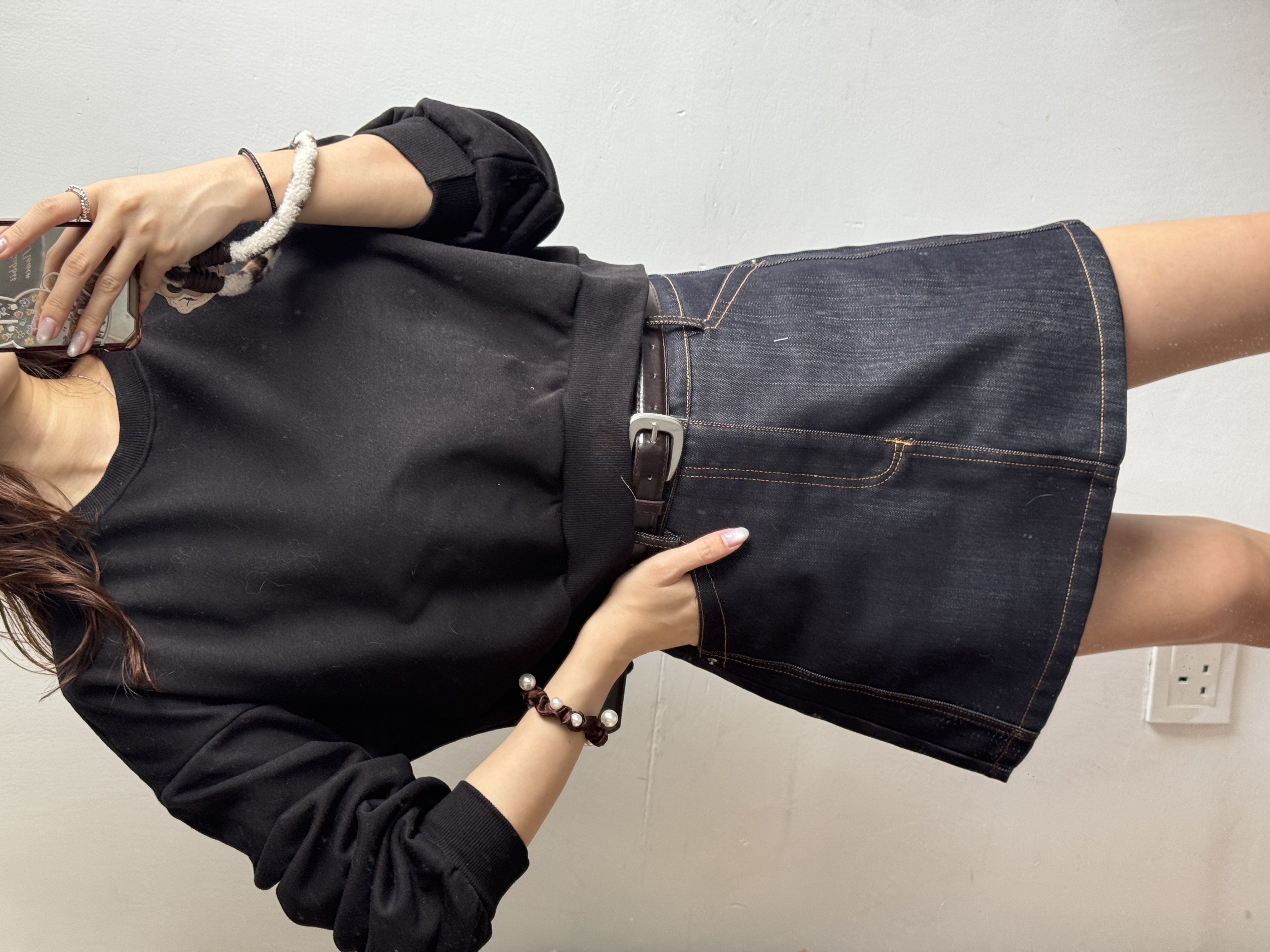 特價 抓毛底淨色top 