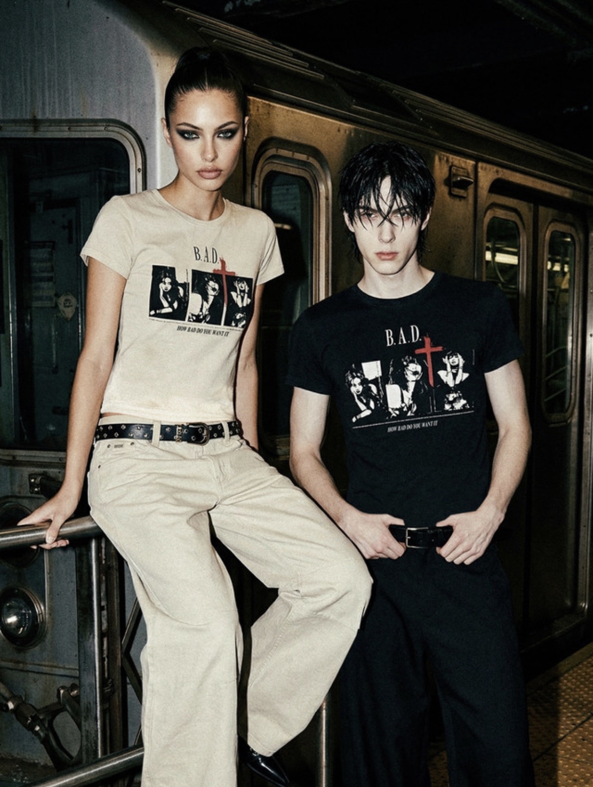 BADBLOOD [w-tee26-133] B.A.D. Trinity Girls Short Sleeve T-Shirt - Black