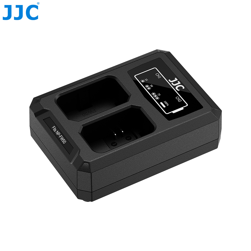 JJC DCH TC series USB Dual Battery Charger For SONY NP-FW50 (DCH-FW50TC)