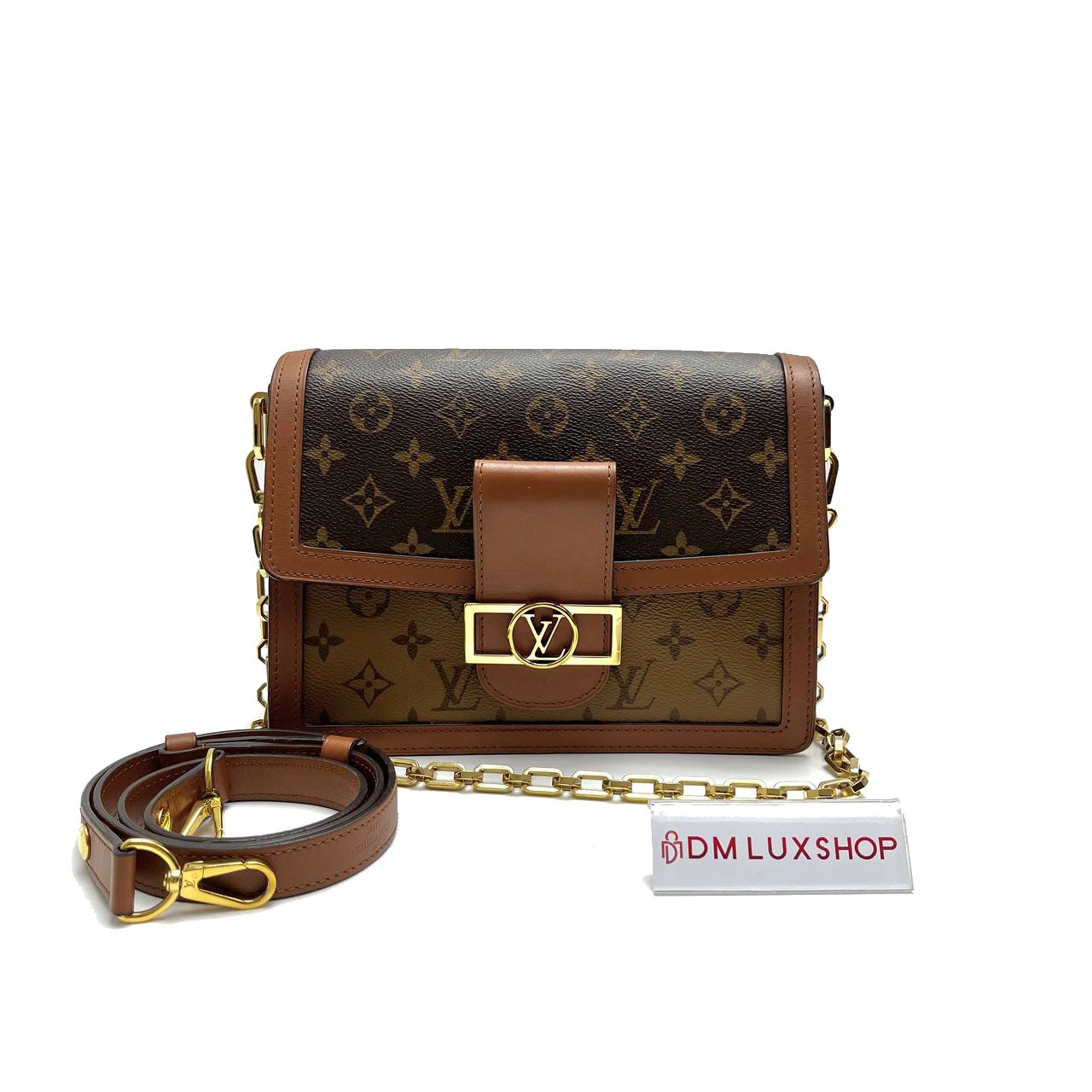 LV Reverse Monogram Canvas Dauphine MM