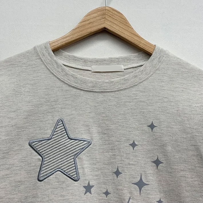 Star Graphic Layered Long Sleeve Tee