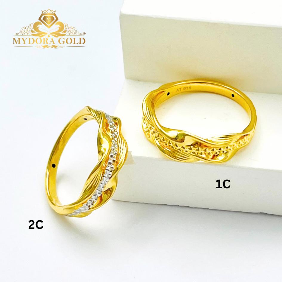 MYDORA EMAS 916 Cincin Twisted Glam (5G) l EMAS 916/22K