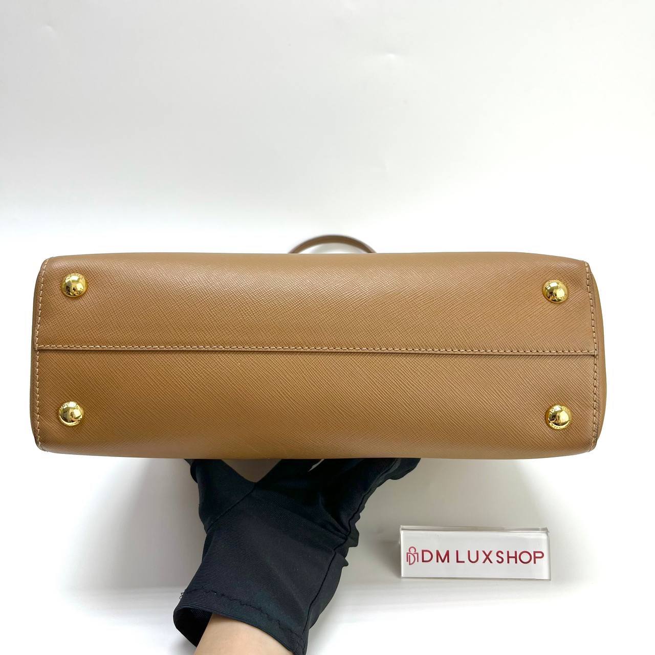 Prada Brown Saffiano Leather Tote GHW (Missing Strap)