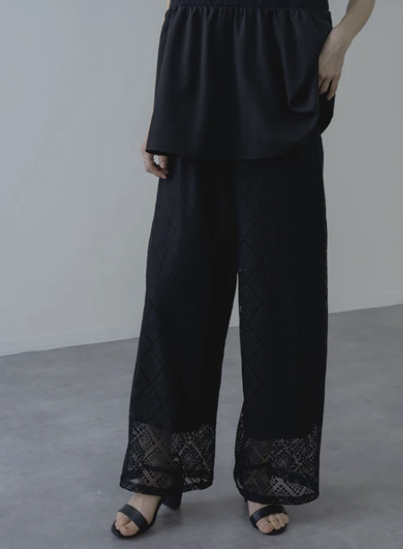 蕾絲休閒褲 - 2026 流行穿搭  蕾絲休閒褲 時尚穿搭 優雅日常 柔軟舒適 獨特設計 成人休閒 易於配搭 日本直送   #JP-I-260035