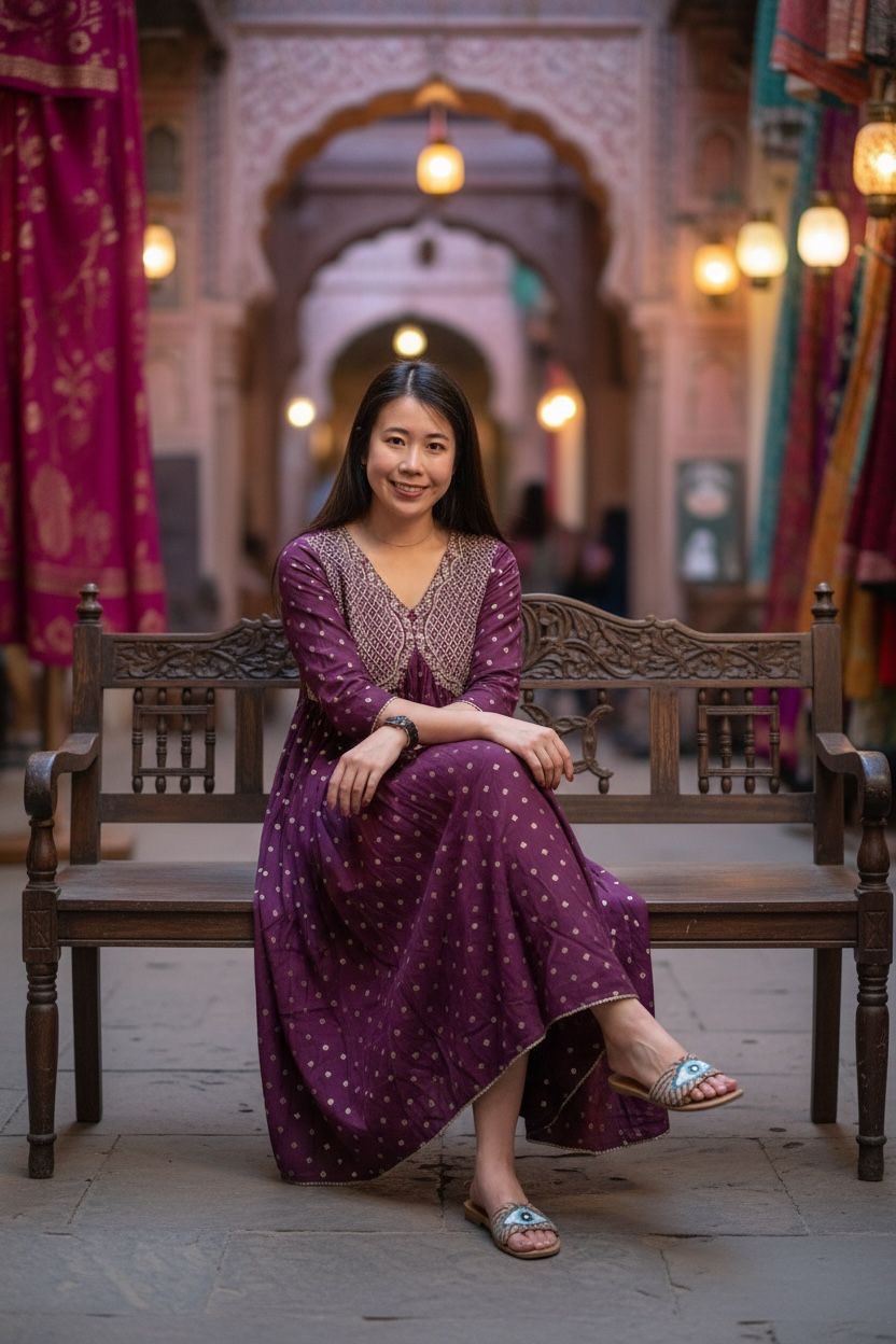 Purple Butterfly Chest Emb Mid Sleeve OP #1182