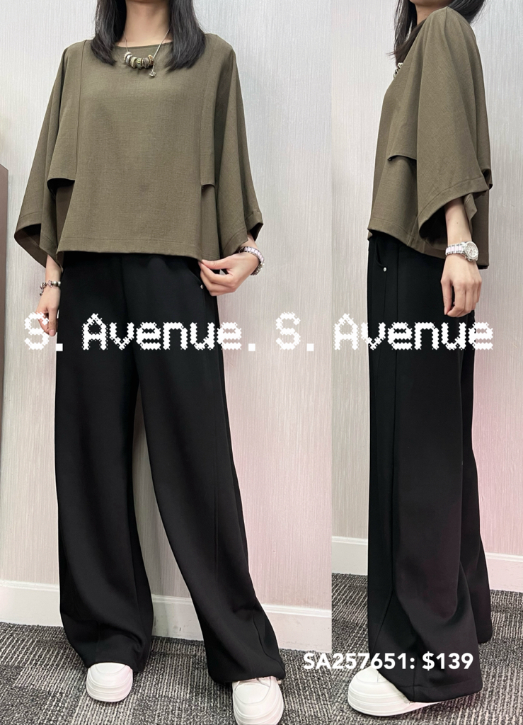 SA257651: 有袖蝙蝠斗逢top