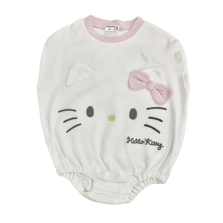 🇯🇵限量預訂 日本直送🇯🇵Hello Kitty面部立體耳朵毛巾布蛋形包屁衣