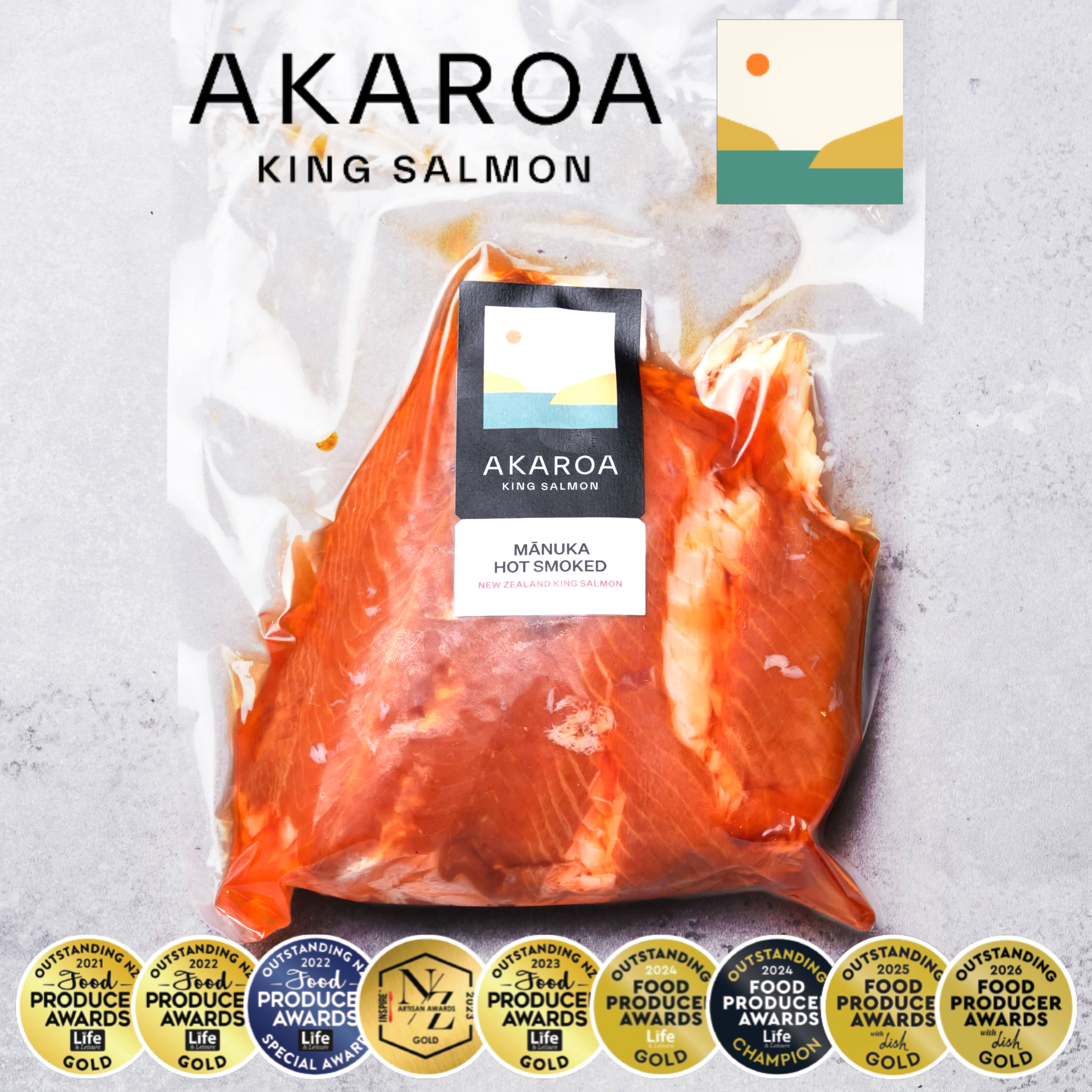 ❄️紐西蘭 麥盧卡熱煙燻帝皇三文魚 New Zealand Akaroa Manuka Hot Smoked King Salmon