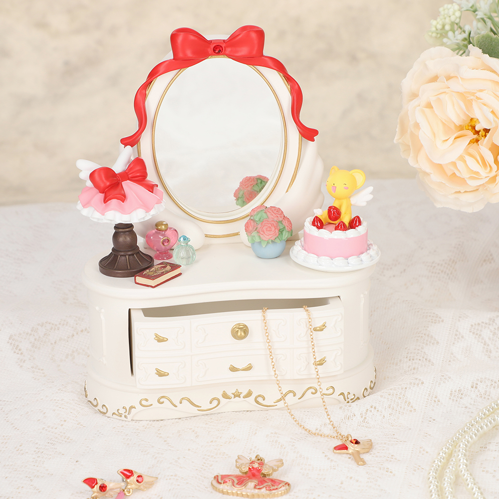 小櫻 帶鏡迷你梳妝台造型 珠寶飾品收納盒 Accessory Case With Mirror｜百變小櫻 TaKaRaBaKo POPUP SHOP (Cardcaptor Sakura) 【預購】(26SK138-P)