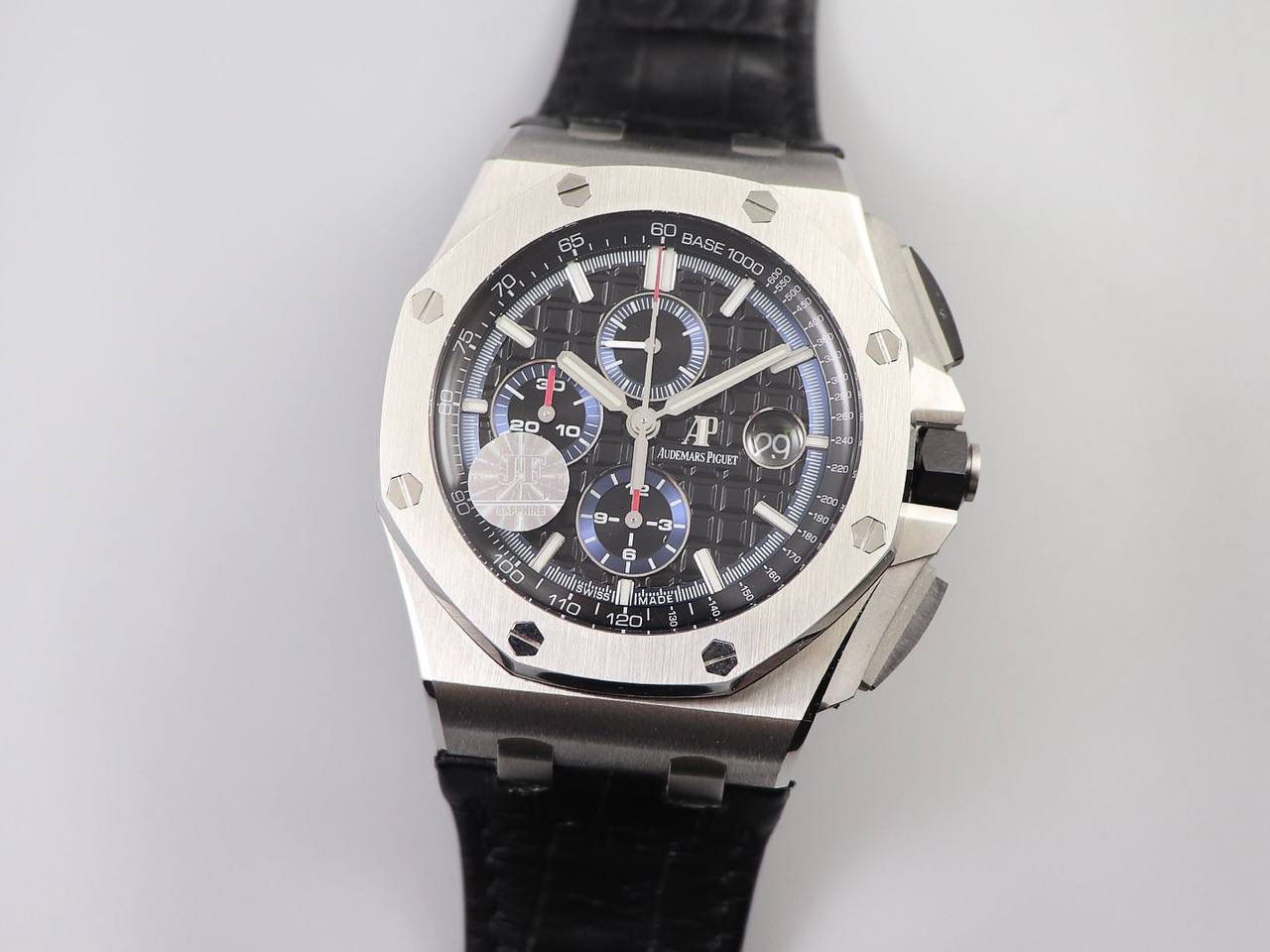 A P26412PT钢壳系列，直径44MM，搭载订制版12H计时3126机芯，特制的顶级橡胶带🔥🔥🔥 最强版＂26412PT＂系列💯