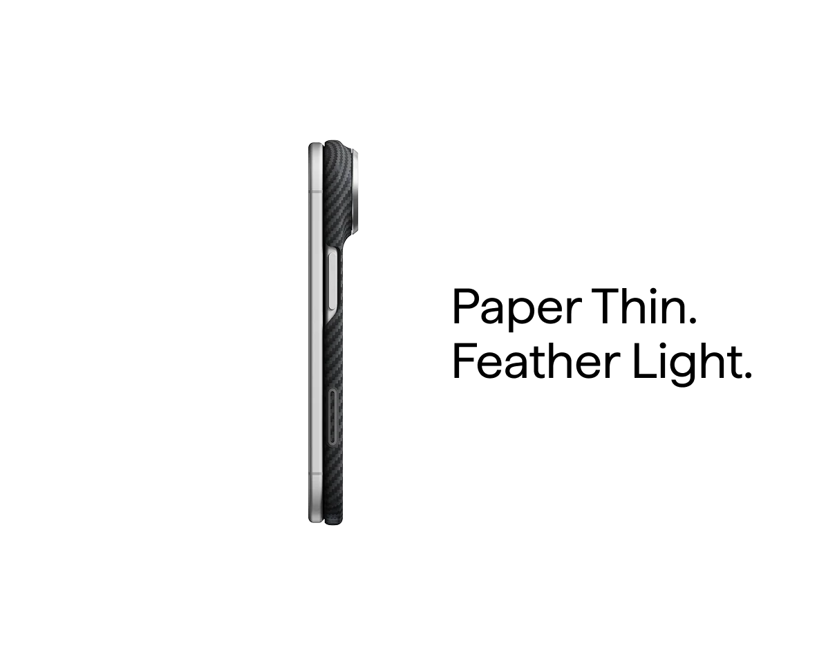 PITAKA iPhone Duo Edge Case (PitaTap™) (Back Cover only)