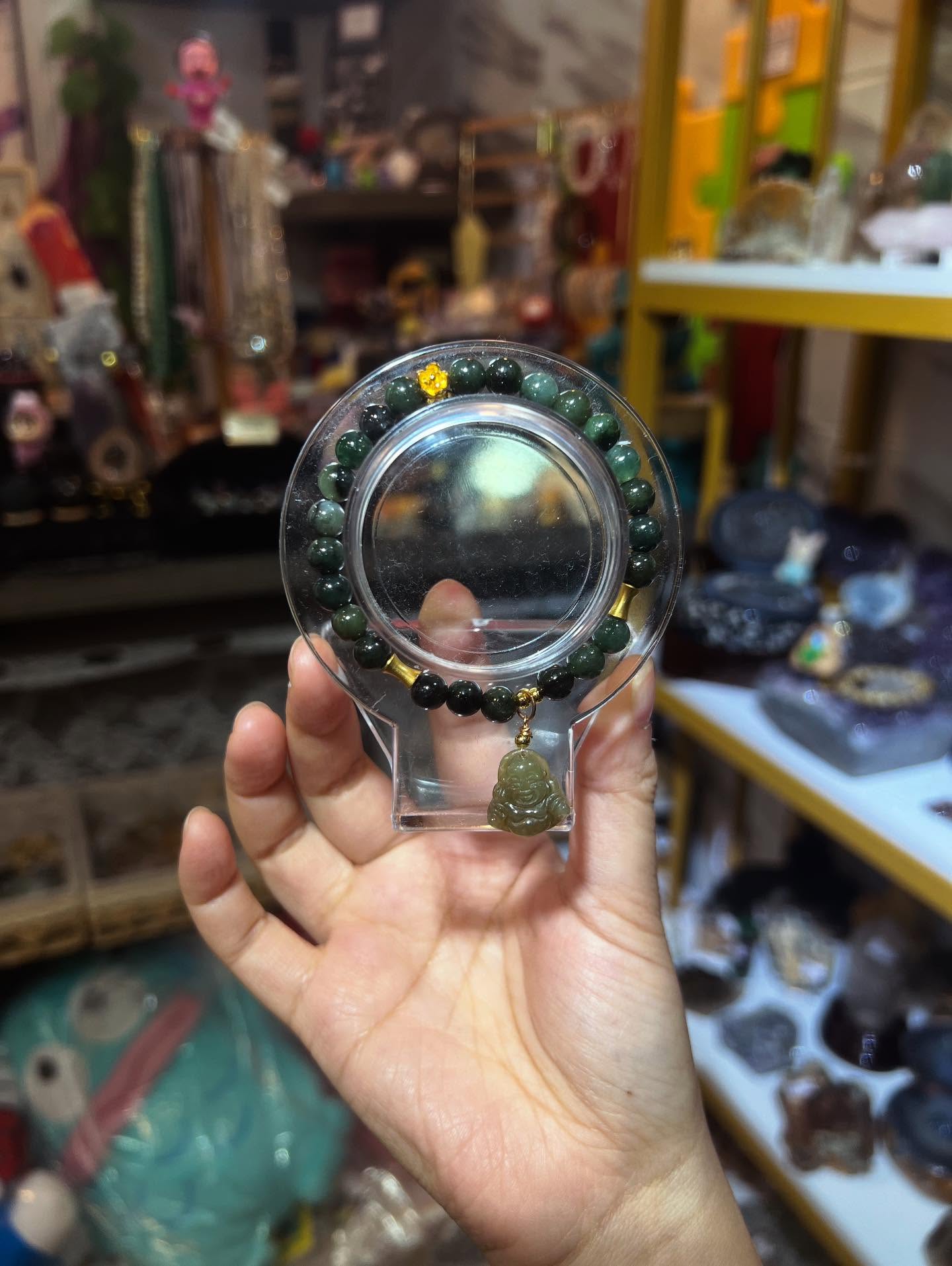 DIY油青手串+翡翠佛公