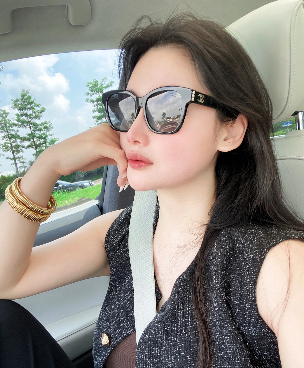 Chanel CH5482 珍珠logo 太陽眼鏡🕶️