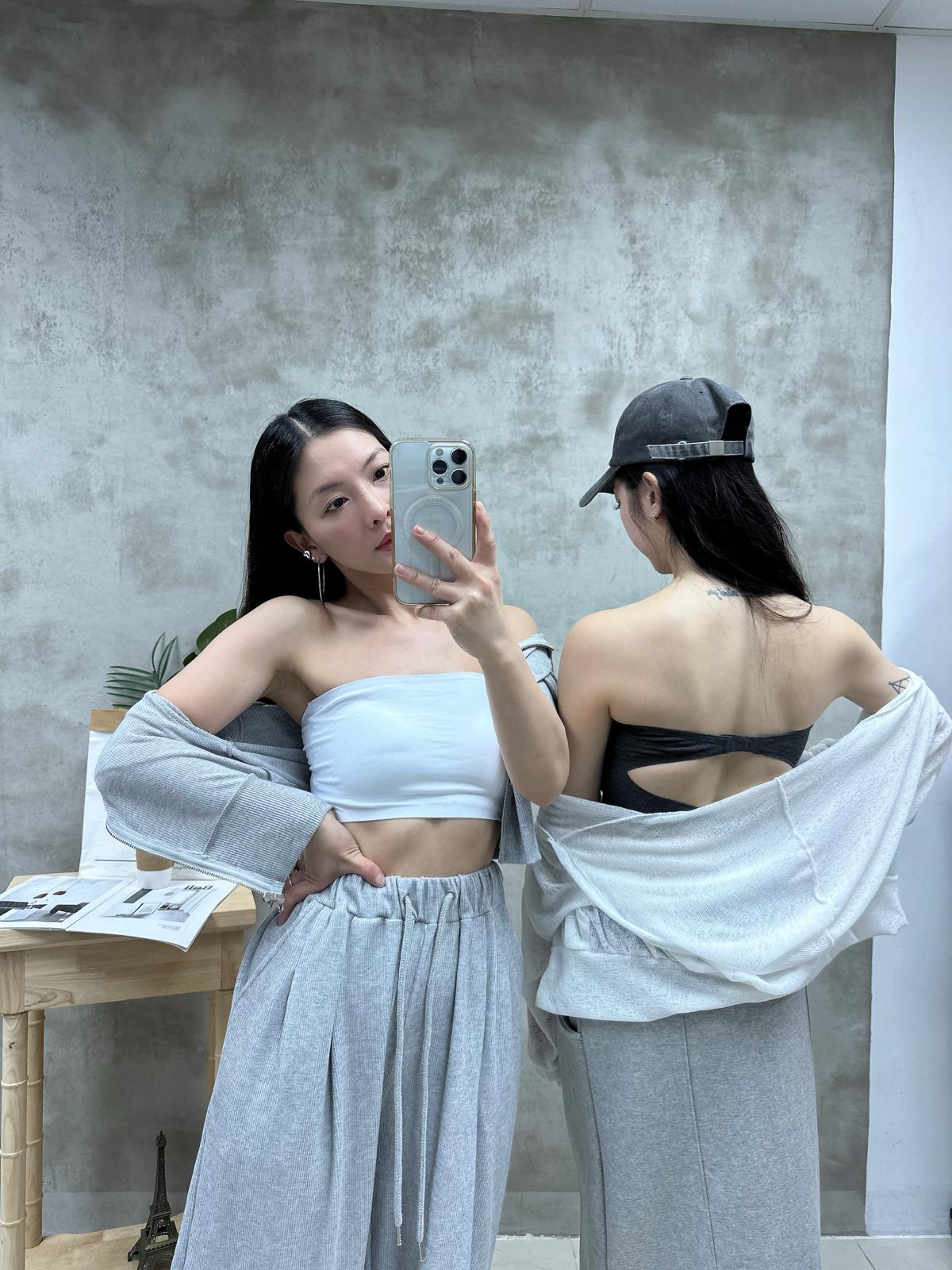 L20 雙扣無帶Bra top 