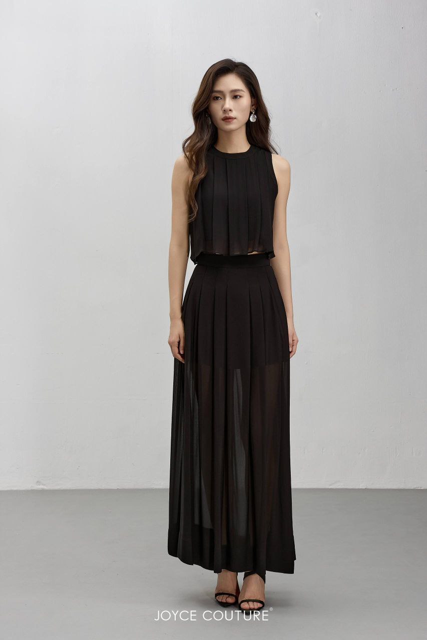 轻盈且优雅半长裙 S0150