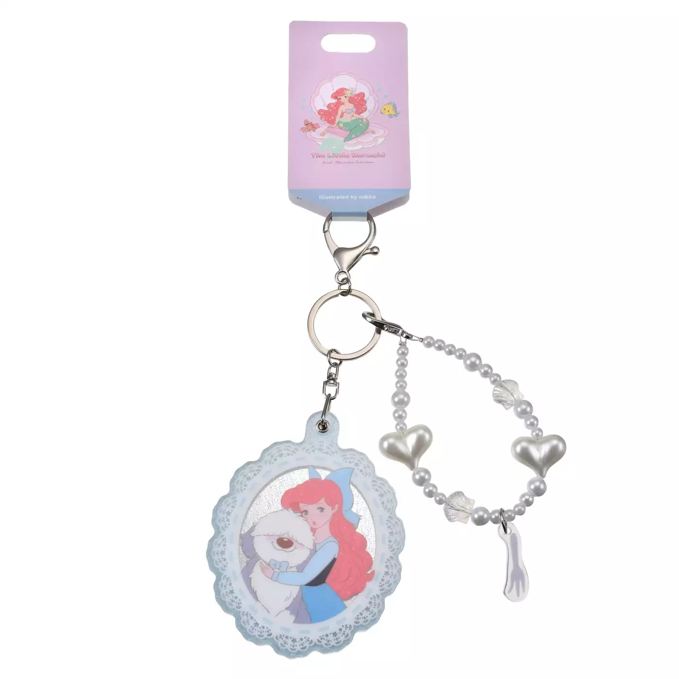 🌸 【預訂】Ariel & Max Mirror Charm - The Little Mermaid.Illustrated by mikko