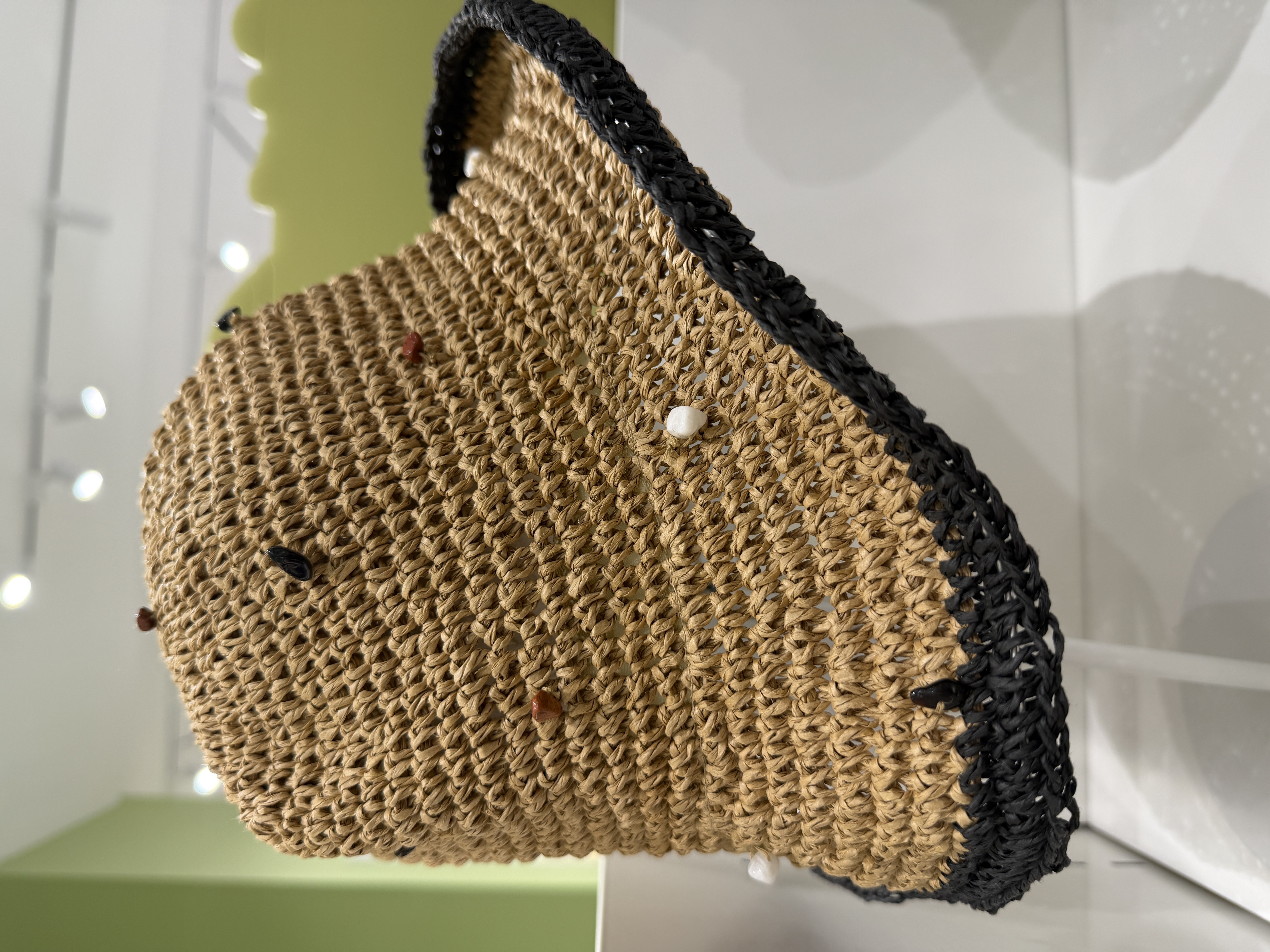 Colorful Mixed Yarn Straw Hat