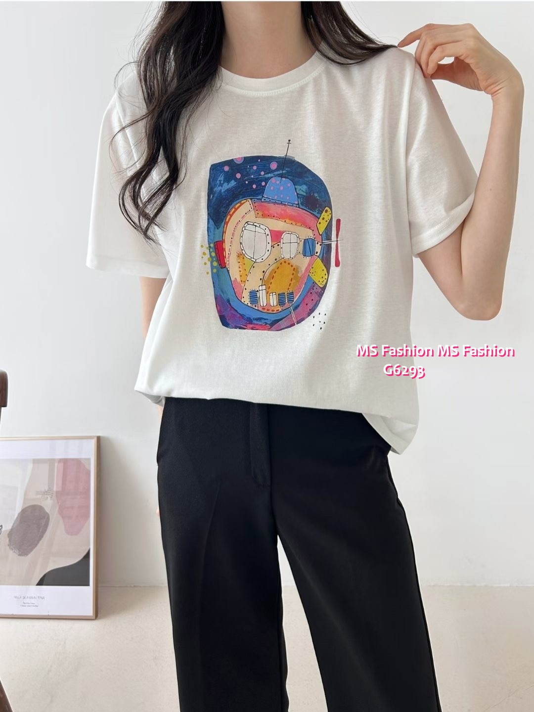G6293 韓國🇰🇷靚print top 