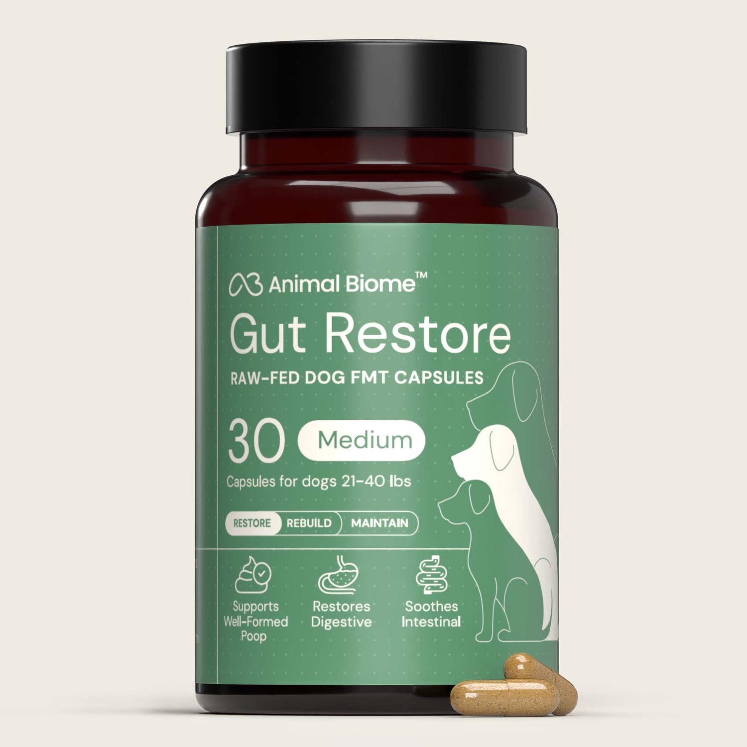 AnimalBiome : DoggyBiome Gut Restore Supplement from Raw-Fed Dogs [最新存貨情況請參閱下列商品介紹]