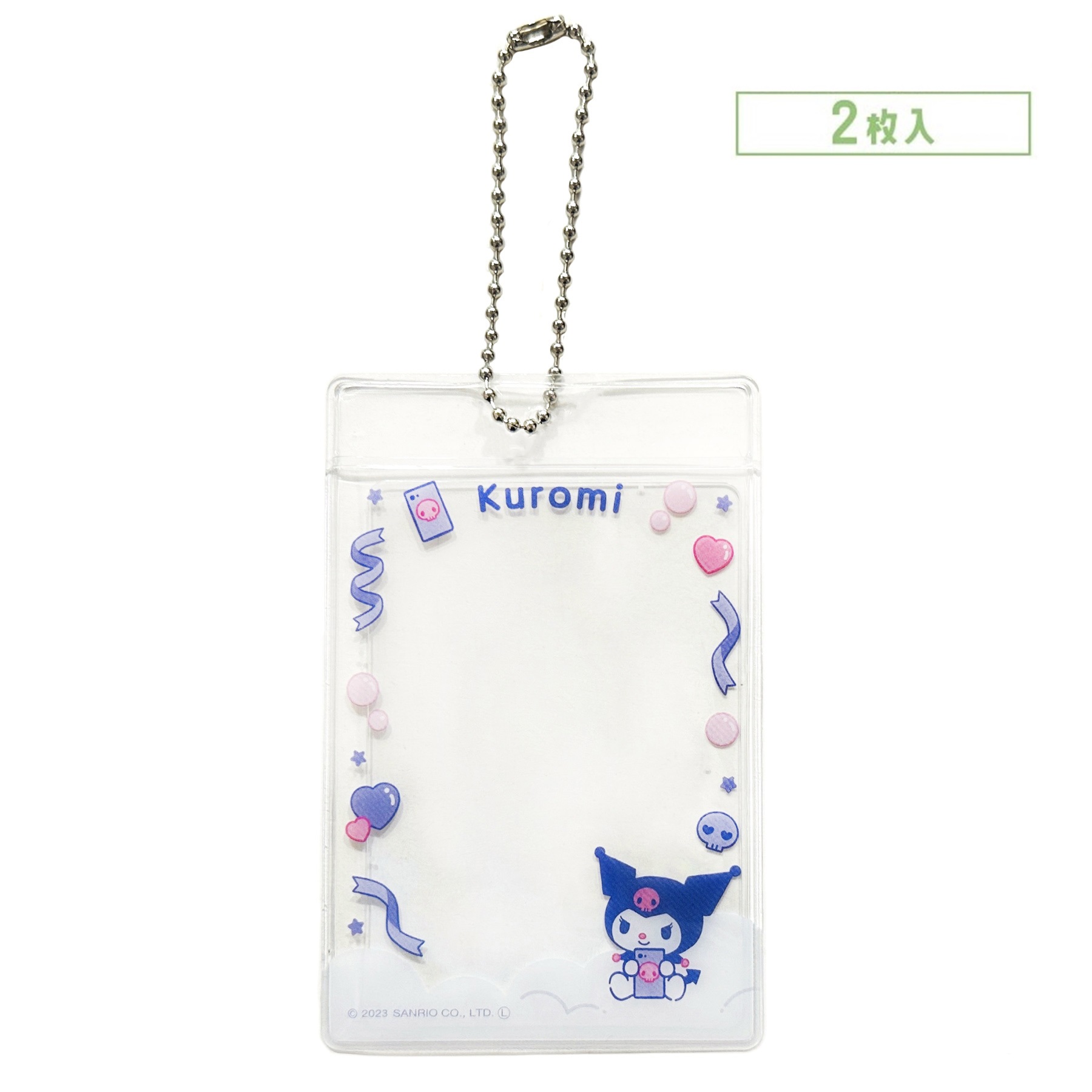 【一套兩個】現貨｜Sanrio Kuromi 日版 透明卡套 八達通套 (303372)